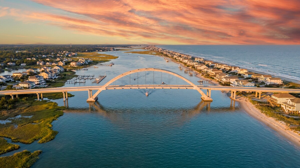 Surf City, NC waterfront — coastal North Carolina