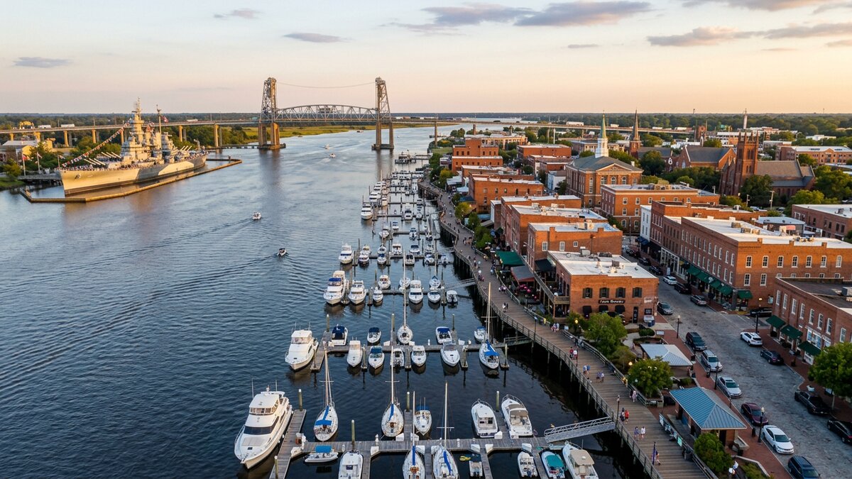 Wilmington, NC waterfront — coastal North Carolina
