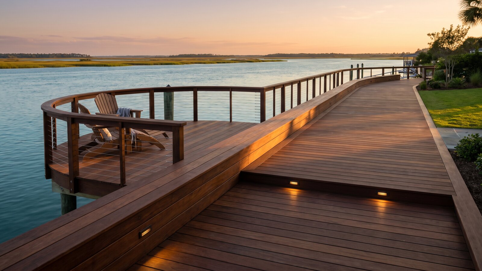 Custom Docks construction in coastal North Carolina